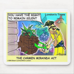 Alfombrilla De Ratón Carmen Mirand Act Funny Gifts & Collectibles