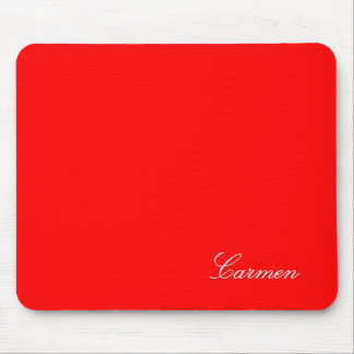 Alfombrilla De Ratón Carmen - personalizar con tu nombre - Rojo
