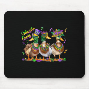 Alfombrilla De Ratón Carnaval de pato de Mardi Gras disfraz Louisiana h