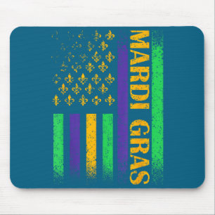 Alfombrilla De Ratón Carnaval martes de carnaval usa bandera americana