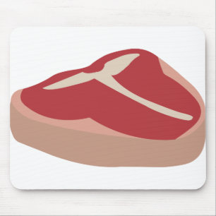 Alfombrilla De Ratón Carne Acero crudo Carne Proteína fresca Corteza de