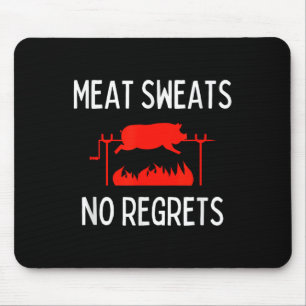 Alfombrilla De Ratón Carne Sweats No Regret Shirt Graciosa Cerdo Rasal 