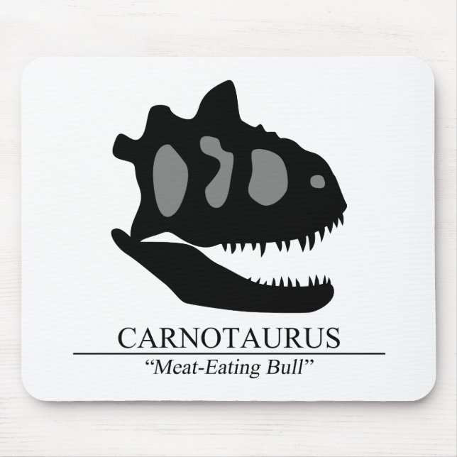 Alfombrilla De Ratón Carnotaurus Skull (Frente)