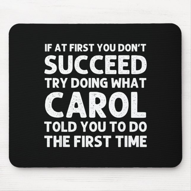 Alfombrilla De Ratón Carol Name D Birthday Funny Christmas J  (Frente)