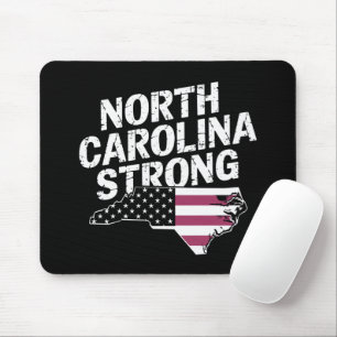 Alfombrilla De Ratón Carolina del Norte fuerte con bandera de NC State