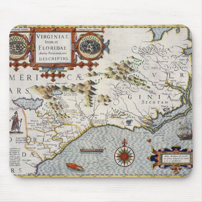 Alfombrilla De Ratón Carolina del Norte, titulada 'artículo de (Frente)