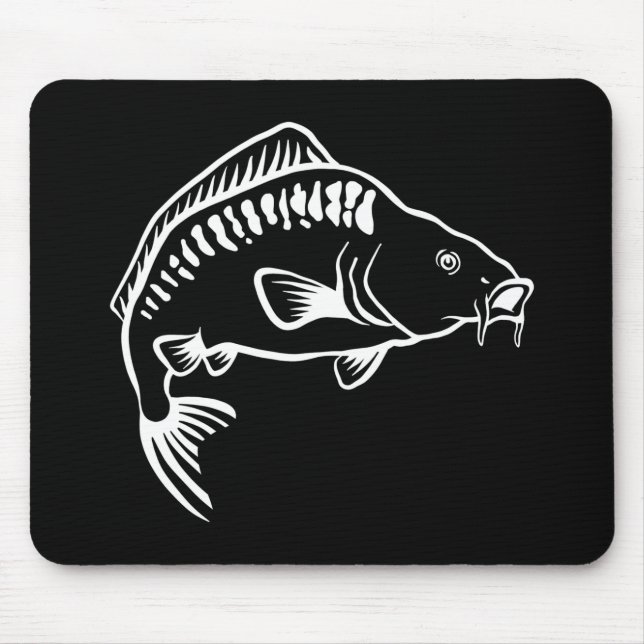 Alfombrilla De Ratón Carpa de pesca (Frente)