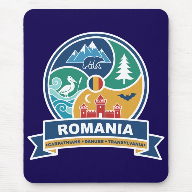 Alfombrilla De Ratón Cárpatos Danubio Transilvania Rumania (Frente)
