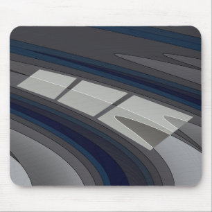 Alfombrilla De Ratón Carrera en pista gris azul
