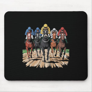 Alfombrilla De Ratón Carreras de caballo Jockey Racer Der