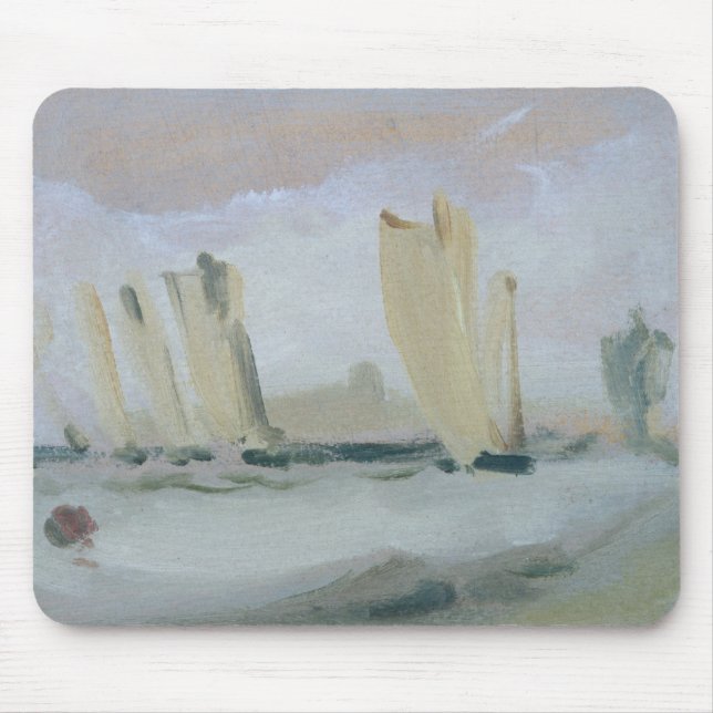 Alfombrilla De Ratón Carreras de yate en el Solent, atribuido (Frente)