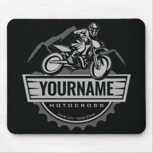 Alfombrilla De Ratón Carreras personalizada de Motocross Rider Dirt Bik