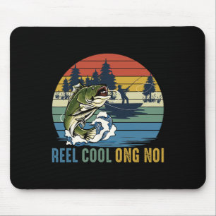 Alfombrilla De Ratón Carrete de Pesca Retro Vintage Cool Ong Noi Día de