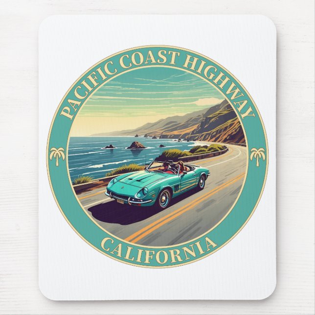 Alfombrilla De Ratón Carretera de la costa del Pacífico, California (Frente)