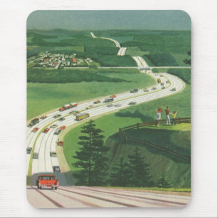 Alfombrilla De Ratón Carreteras escénicas americanas antiguas, viaje po