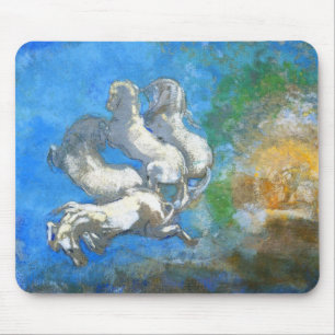 Alfombrilla De Ratón Carro de Apolo: por el Symbolist Odilon Redon