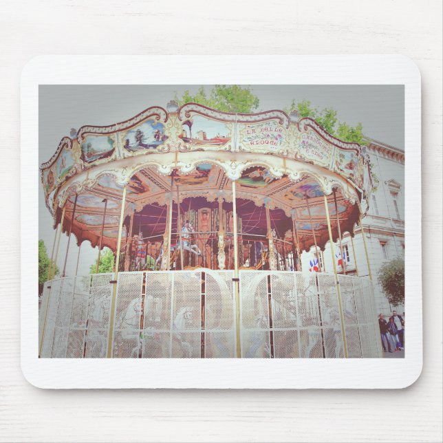 Alfombrilla De Ratón Carrusel francés (Frente)