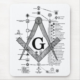 Alfombrilla De Ratón Carta de grados masónicos