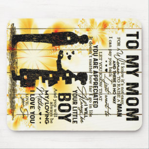 Alfombrilla De Ratón Carta De Hijo A Mi Mamá, Regalo Familiar,