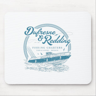 Alfombrilla De Ratón Carta de Pesca Retro Vintage Dufresne y Redding