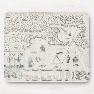 Alfombrilla De Ratón Carta Francesa Canadá (Quebec) por Champlain 1612