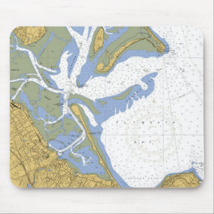 Alfombrilla De Ratón Carta náutica Mousepad del puerto de las MAMÁES