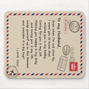 Alfombrilla De Ratón Carta Personalizada A Mi Esposo De La Esposa