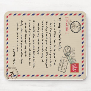 Alfombrilla De Ratón Carta Personalizada A Mi Futura Esposa