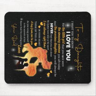 Alfombrilla De Ratón Carta Personalizada A Mi Hija Amor De Papá