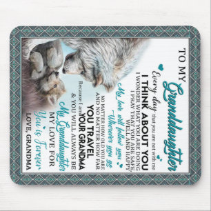 Alfombrilla De Ratón Carta Personalizada A Mi Nieta De La Abuela