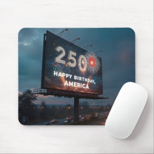Alfombrilla De Ratón Cartel de cumpleaños 250 de América
