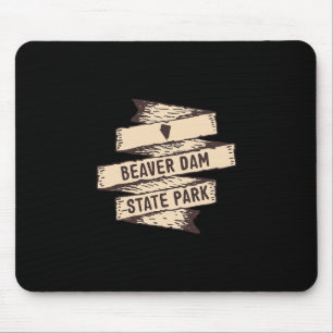 Alfombrilla De Ratón Cartel de madera del parque estatal Beaver Dam Nev