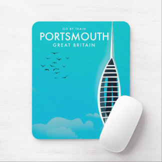 Alfombrilla De Ratón Cartel de vacaciones de Gran Bretaña en Portsmouth