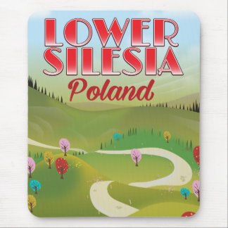 Alfombrilla De Ratón cartel de viaje a Baja Silesia Polonia