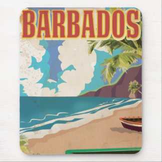 Alfombrilla De Ratón cartel de viaje a Barbados
