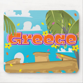 Alfombrilla De Ratón Cartel de viaje a Grecia.