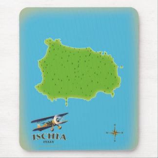 Alfombrilla De Ratón Cartel de viaje a Ischia Italia