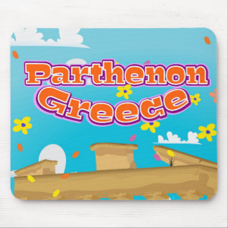 Alfombrilla De Ratón Cartel de viaje a Partenón Grecia.