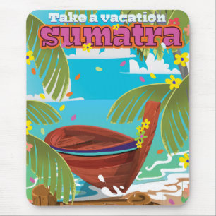 Alfombrilla De Ratón Cartel de viaje a Sumatra Indonesia