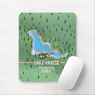Alfombrilla De Ratón Cartel de viaje al Lago Varese, Lombardía, Italia
