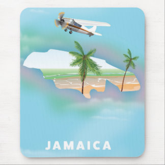 Alfombrilla De Ratón Cartel de viaje antiguo de Jamaica