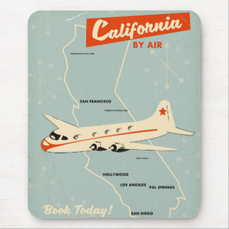 Alfombrilla De Ratón Cartel de viaje de California de los años 50 "por