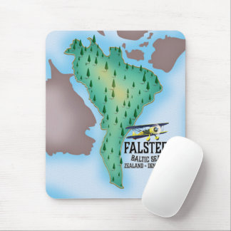 Alfombrilla De Ratón Cartel de viaje de Falster Island Dinamarca.