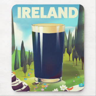Alfombrilla De Ratón Cartel de viaje de pinta de Irlanda