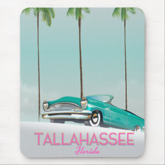 Alfombrilla De Ratón Cartel de viaje de Tallahassee Florida