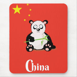 Alfombrilla De Ratón Cartel de viaje del panda de China.