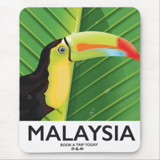 Alfombrilla De Ratón Cartel de viaje del tucán de Malasia