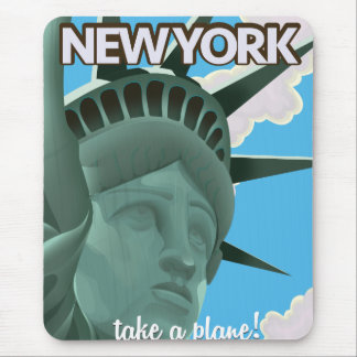 Alfombrilla De Ratón cartel de viaje estatua de la Libertad Nueva York