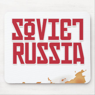 Alfombrilla De Ratón Cartel de viaje vintage de Rusia soviética