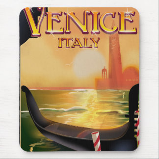 Alfombrilla De Ratón Cartel de viaje vintage de Venecia, Italia